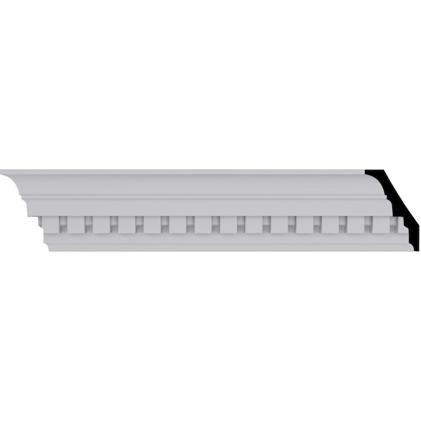 Ekena Millwork 3"H x 2"P x 3 5/8"F x 94 1/2"L Dentil Crown Moulding MLD03X02X03DE - main